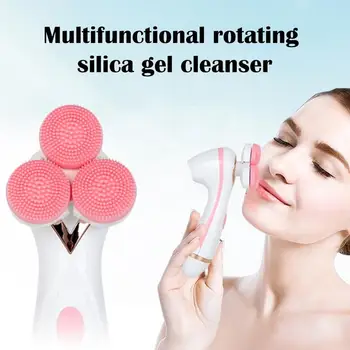 

Electric Cleansing Brush Waterproof Blackhead Face Washer Beauty Equipment Sonic Face Massager V Face Lift Face Cleaner