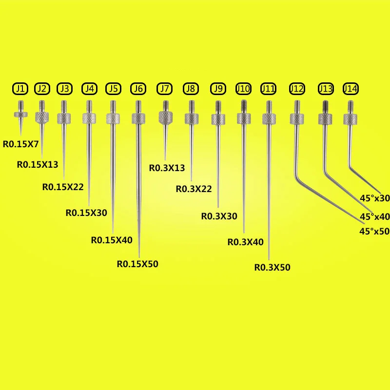 SYLMOS наконечники контактной точки для индикатора циферблата M2.5 измерительные зонды 49 шт всего для одного набора