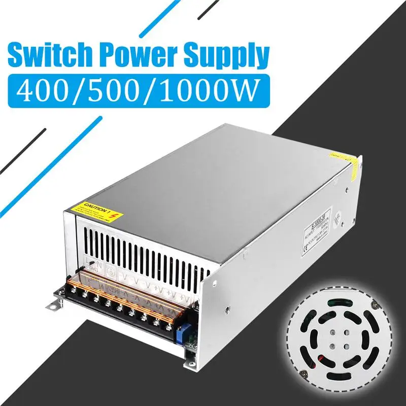 

Slim Metal Switch Power Supply AC110-240V to Dc 36V/48V 400/500/1000W Constant Voltage Driver