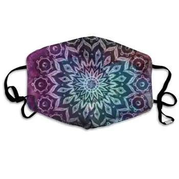

Mouth Mask For Daily Dress Up, Trippy Mandala Anti-dust Mouth-Muffle, Washable Reusable Holiday Half Face Masks For Mens And