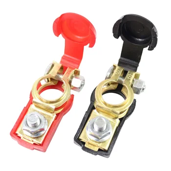 

1 Pair 12v Car Trunk Van Caravan Storage Battery Switch On-Off Clamps Quick Release Battery Positive Negative Terminal Clamps