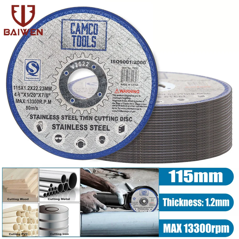 115mm 4.5" Resin Cutting Discs Metal Grinding Cut Off Tool for Angle