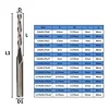 XCAN 10pcs 3.175 Shank 2 Flute Flat End Mills Spiral CNC Router Bit for Engraving Flat Milling Cutter 0.8/1/1.5/2.0/2.5/3.175mm ► Photo 2/6
