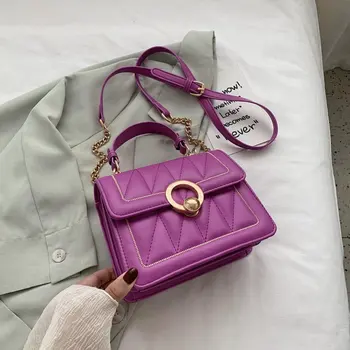 

Mini Crossbody Bags For Women 2020 Small Chain Handbag High Quality PU Leather Lock Shoulder Bag Ladies Designer Travel Bags