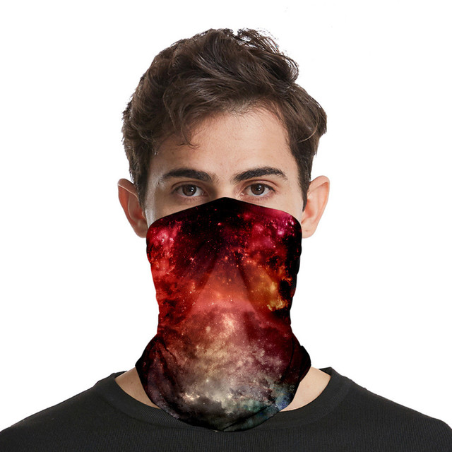 stars color seamless headscarves for men and women with ice silk sunscreen bib mask multi-functional sports magic headscarve