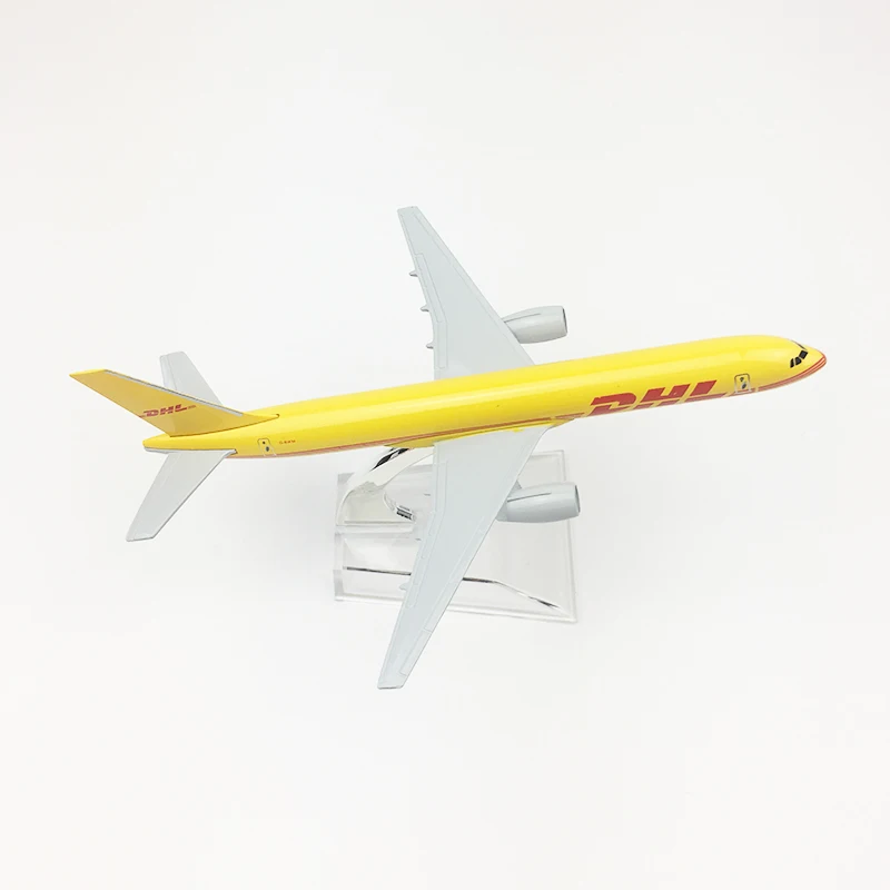 1/400 масштаб 16 см модель воздушного самолета DHL Экспресс Boeing B757-200 отлитая модель самолета воздушные лайнеры детские коллекции Подарочная игрушка для мальчиков