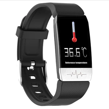 

Temperature Measuring Smart Bracelet Fever Monitor Health Fitness Tracker ECG Monitor Smartwatch for iphone android