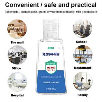 

Disposable Gel Hand Sanitizer Portable No-Wash Quick-Drying Dvanced Hand Sanitizer Soothing Gel 30 ML