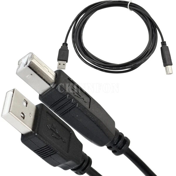 200 шт. 1 8 м USB 2 0 A B штекер адаптер кабель для передачи данных Epson Canon Sharp HP Тип