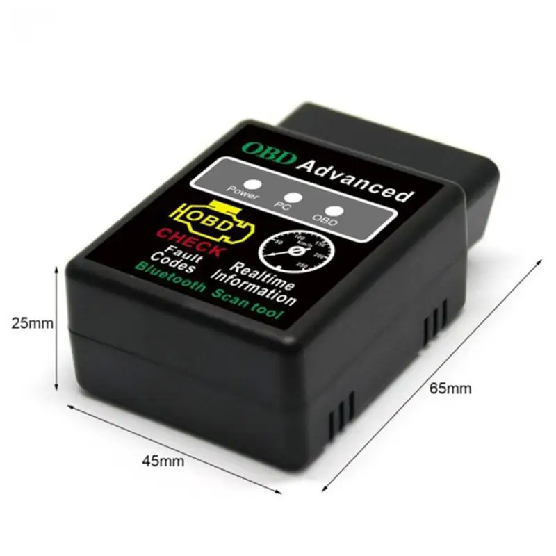 ELM327 V1.5 V2.1 Bluetooth OBD2 сканеры Мини Автомобильный диагностический сканер четкие коды неисправностей Поддержка Android Крутящий момент/ПК