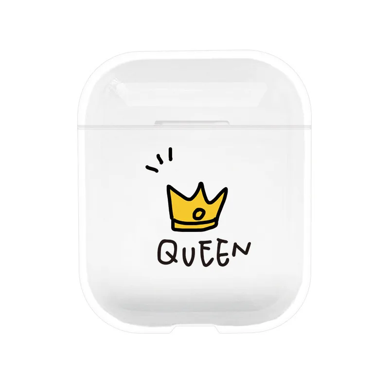 

Luxury Fashion Transparent hard case for Apple Airpods case Headphone accessories protective cover for airpods Charging Box case