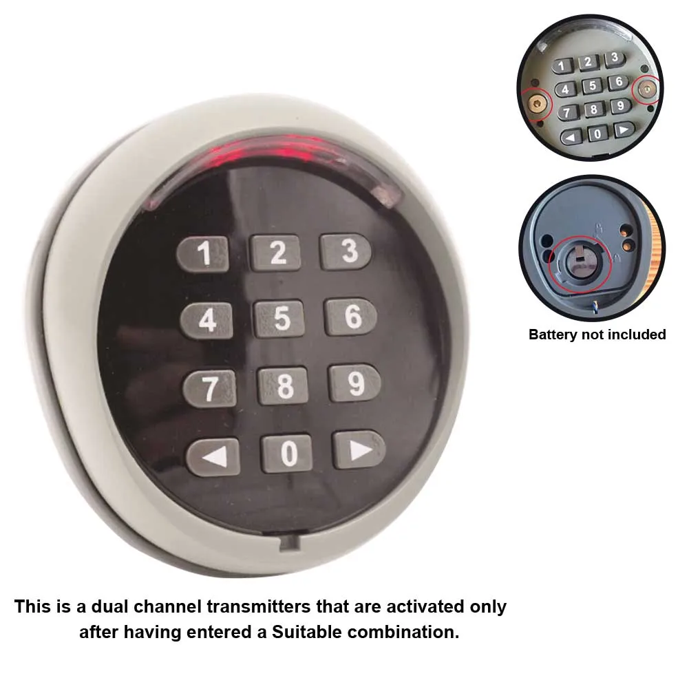 

Black Durable Small Keyless ABS Security Smart Door Password Lock Home Wireless Easy Install Remote Control Code Universal