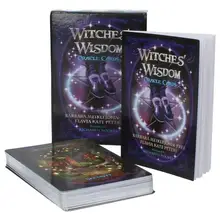 48 unids/pack brujas sabiduría tarjetas de Oracle inglés cubierta de tarjetas de juego impresionante misterioso cubierta de las brujas de la tarjeta de Tarot