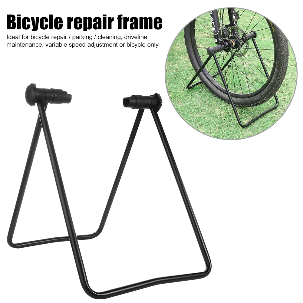 Universal Bike Repair Stand Bicycle Stand Triple Wheel Hub Kickstand Storage Rack Bike Parking Holder Folding Bicycle Accessorie 