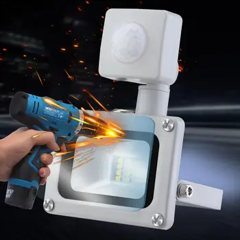 

2pcs 10W LED Floodlight SMD Outdoor Lamp Mit Bewegungsmelder Cool white Ip65 Waterproof