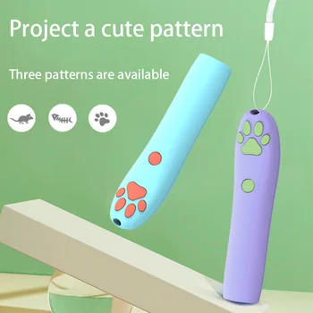 

Laser Pointer Cat Toys Various Patterns Mouse Fishbone Footprint Shaped Dog Cats Supplies Cat Toys Interactive Cat Accessories