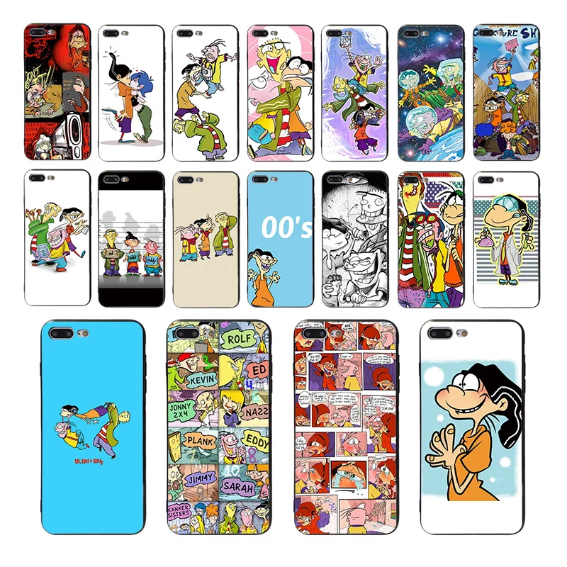 

Funny Cartoon Art Ed Edd Eddy soft phone case for iphone x xr xs 11 pro max cover 7 6s 8 6 plus 5s se 5 10 Silicone cute shell
