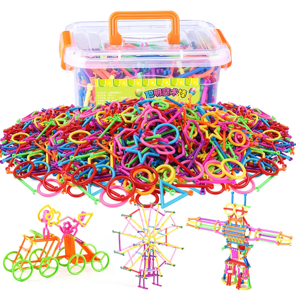 

DIY Creative Intelligence Sticks Blocks Magic Wand Magnetic Designer Construction Set Plastic Model & Building Blocks