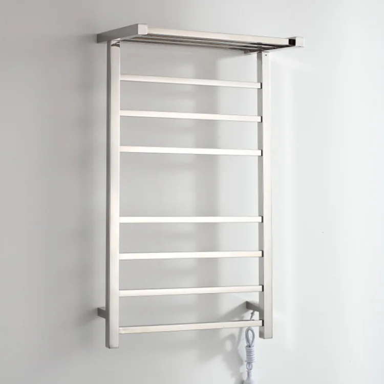 

Electric Heated Towel Rail 304 Stainless Steel Bathroom Shelf Bathroom Towel Rack Pendant Customizable Wholesale