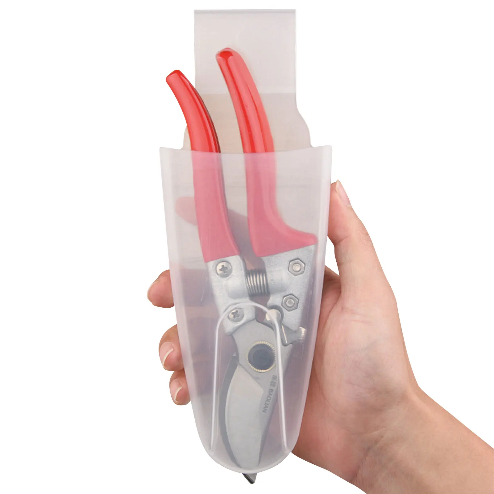 Portable Gardening Pruning Shear Waist Box Transparent Scissors Waist Box For Picking Pruning Fruits Gardening Tools Accessories