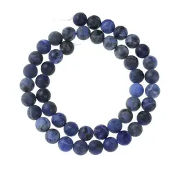 Elegant Natural Stone Beads in Black, Pink, and White for DIY Jewelry Making & Wholesale (Sodalite stone)