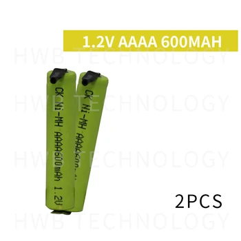 

2pcs/lot AAAA 600MAH 1.2V Ni-MH rechargeable battery Band Welding foot Bluetooth Headset battery, electronic pen Free shipping