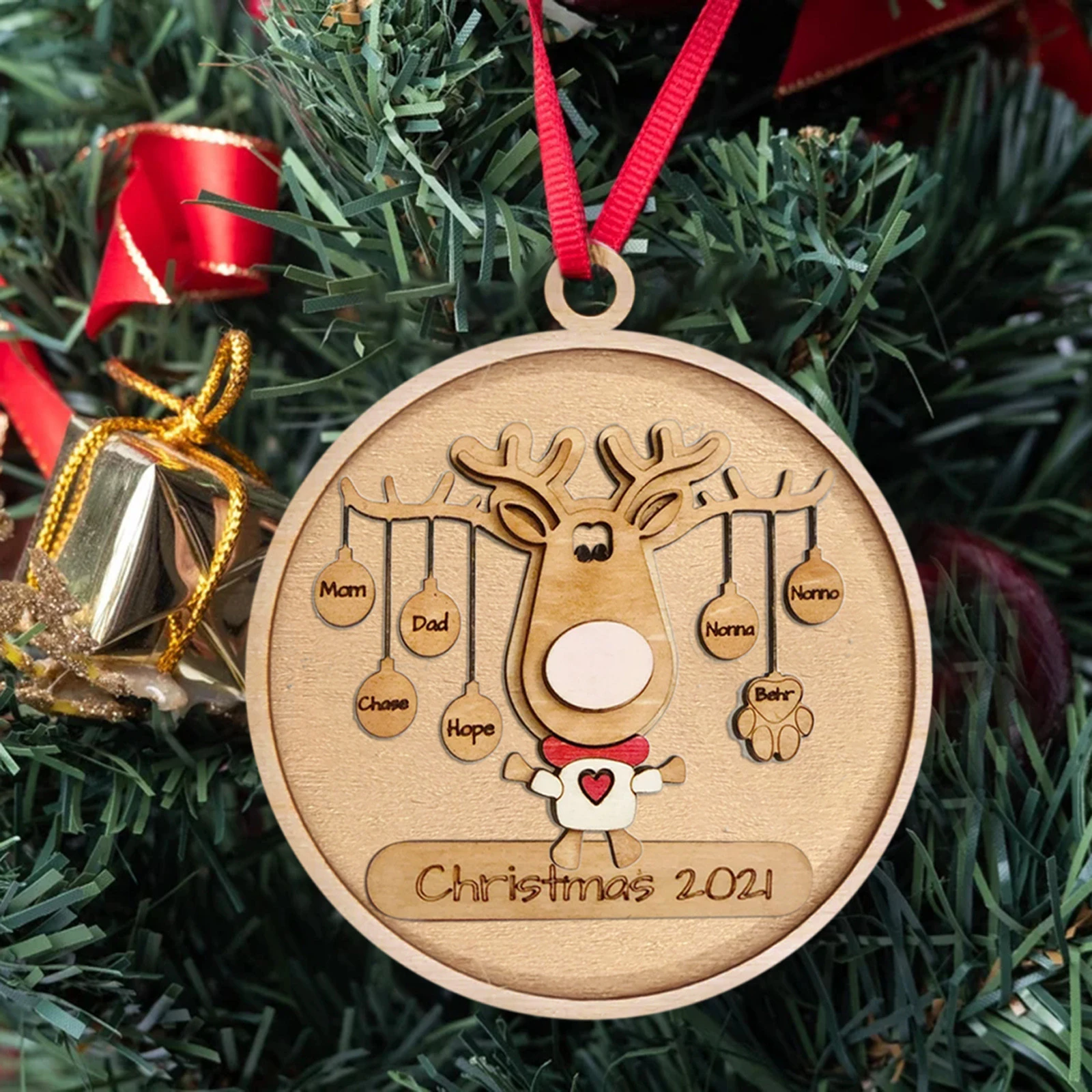 2022 Chase Christmas Ornament New Year 2022 1Pc 3D Christmas Ornament Wooden Hanging Pendants Xmas Tree  Bell Christmas Decorations For Home #Wt|Pendant & Drop Ornaments| -  Aliexpress