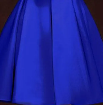 PTH-HJZY69# короткие на шнуровке Новое корейское приталенное платье для банкета, вечеринки, платье подружки невесты, платье фиолетового цвета для девочек красно-белое платье, платье для девочек - Цвет: Royal Blue