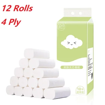

Walsilk Toilet Paper, Soft Four-Layer Roll Paper Towels, Household Toilet Paper, Soft Skin-Friendly Paper Towels Kitchen Paper