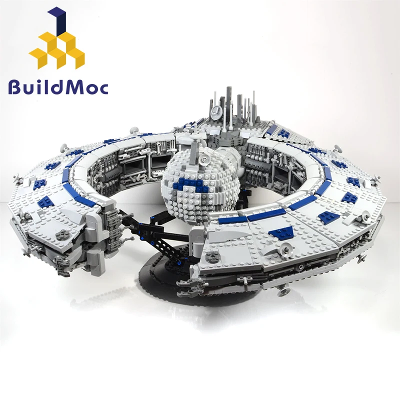 

BuildMOC 13056 Star Set Wars Destroyer Lucrehulk Class Battleship Droid Control Ship compatible technic Building block 05005