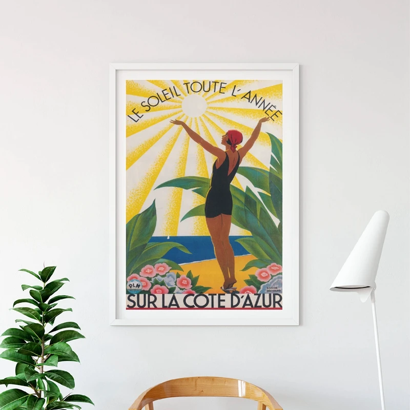 Sur La Cote D' Azur France Wall Art Prints