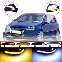 Défilement LED Dynamique Clignotant Rétroviseur Clignotant Répétiteur Clignotant Pour VW GOLF 5 Plus Jetta MK5 Passat B6 EOS