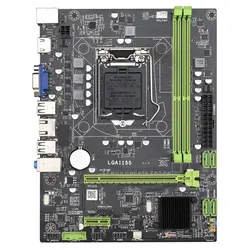 Placa madre de ordenador H61 LGA1155 DDR3, memoria de doble canal, mano de obra, placa madre duradera