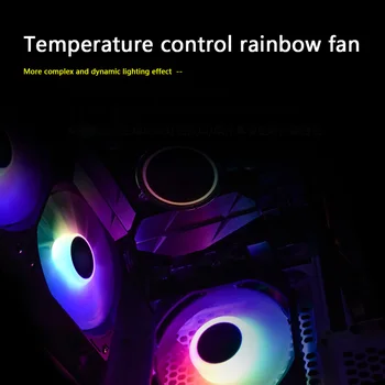 

Power Supply Silent Cooler 12V ARGB CPU Fan 4 Pin 12cm DC for ID-COOLING XF-12025 Office Caring Computer Supplies