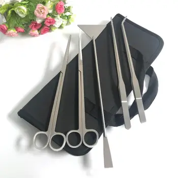 

Tank Aquatic Water Plant Cleaning Tool Stainless Steel Aquarium Cleaning Tool Kit Fish Tank Scraper Scissors Tweezers For Algae