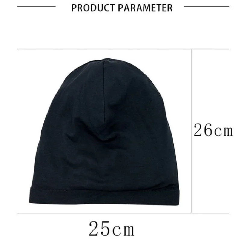 Custom Cotton Beanies for Women Personalized Winter Knit Beanie Hat Winter Warm Thick Skull Cap Print Logo 2