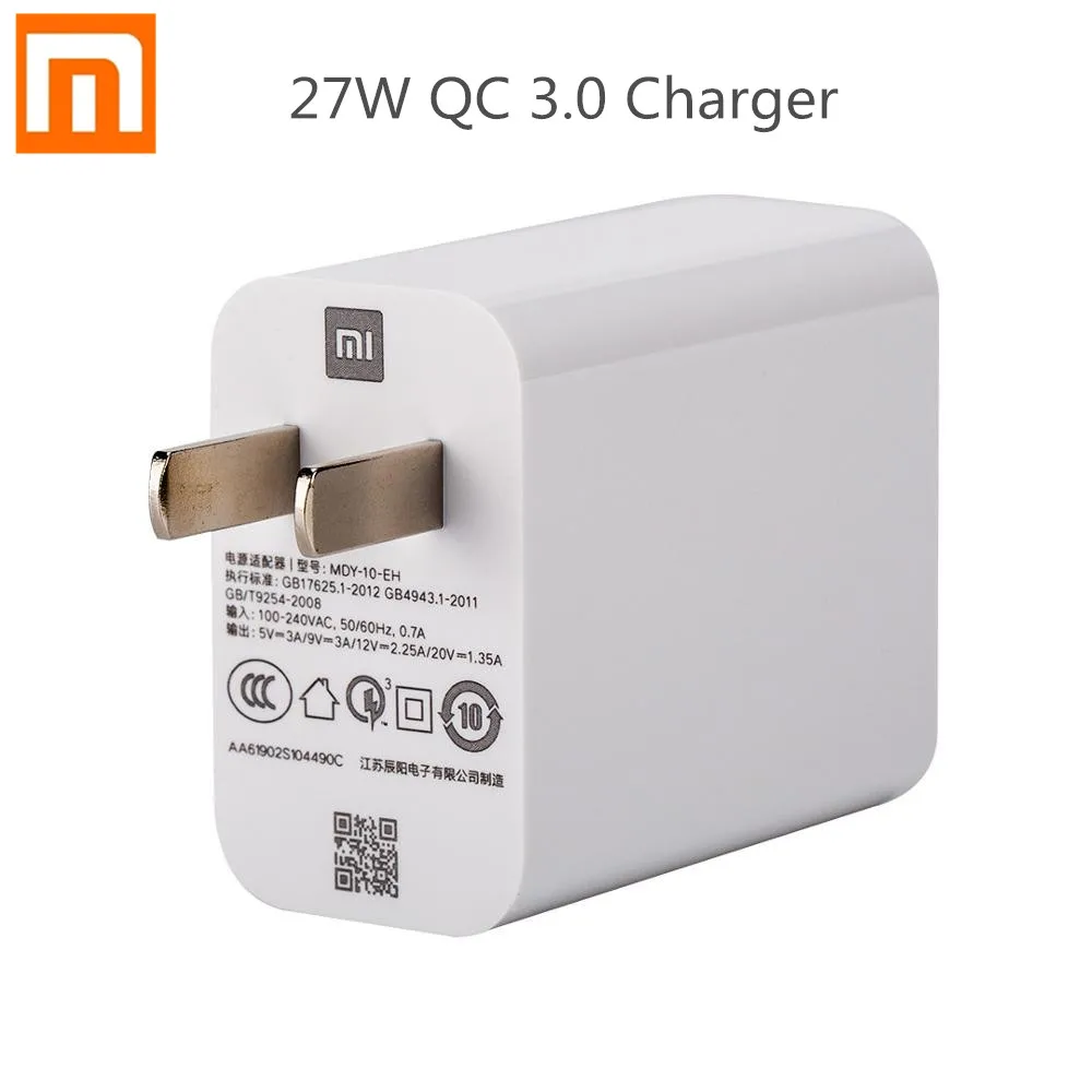 

Original Xiaomi 27W Charger Fast Charging Power Adapter For Mi 9 Redmi K20 Pro QC 3.0 Charge Adapter