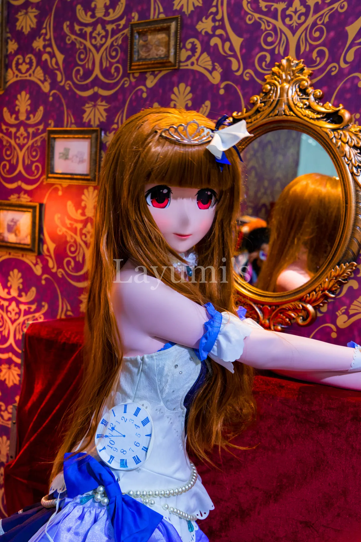 

(NEW-35) Handmade Full Head Silicone Mask Masquerade Comics Crossdresser Doll Japan Cartoon Anime Girl Cosplay Kigurumi Masks