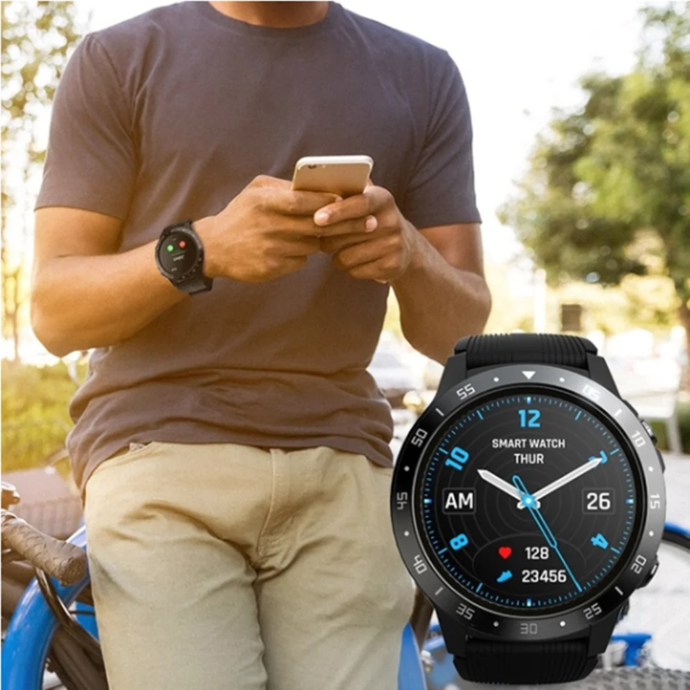 Умные часы Lokmat с GPS спортивные сенсорным экраном Bluetooth звонки на умные для мужчин