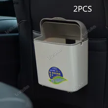 Автомобильная корзина для мусора с крышкой сумка для автомобиля с автомобилем Плетеный чехол висячая большая коробка для хранения автомобиля ведро для хранения CD50 Q03