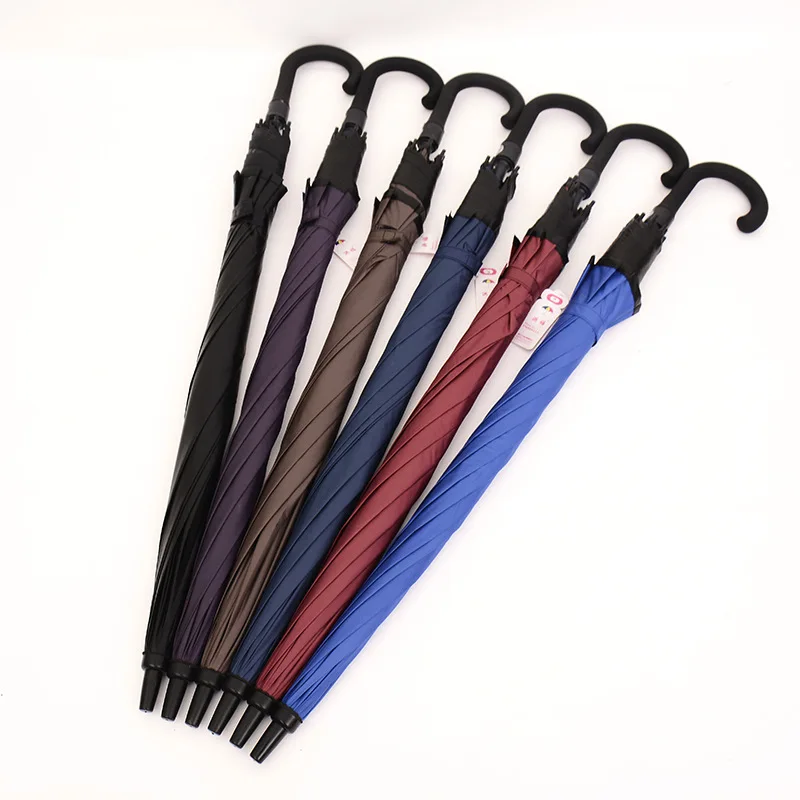 

Fully Automatic Oversized Vinyl fiber wei san Long Umbrella Three Rain Or Shine Dual Purpose Sun-resistant Creative Umbrella Bon