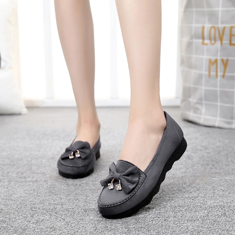 h Cresfimix Zapatos De Mujer; Женская милая Тканевая обувь черного цвета; женская повседневная обувь без шнуровки на плоской подошве с бантом; женские танцы в стиле ретро; B5053 - Цвет: h