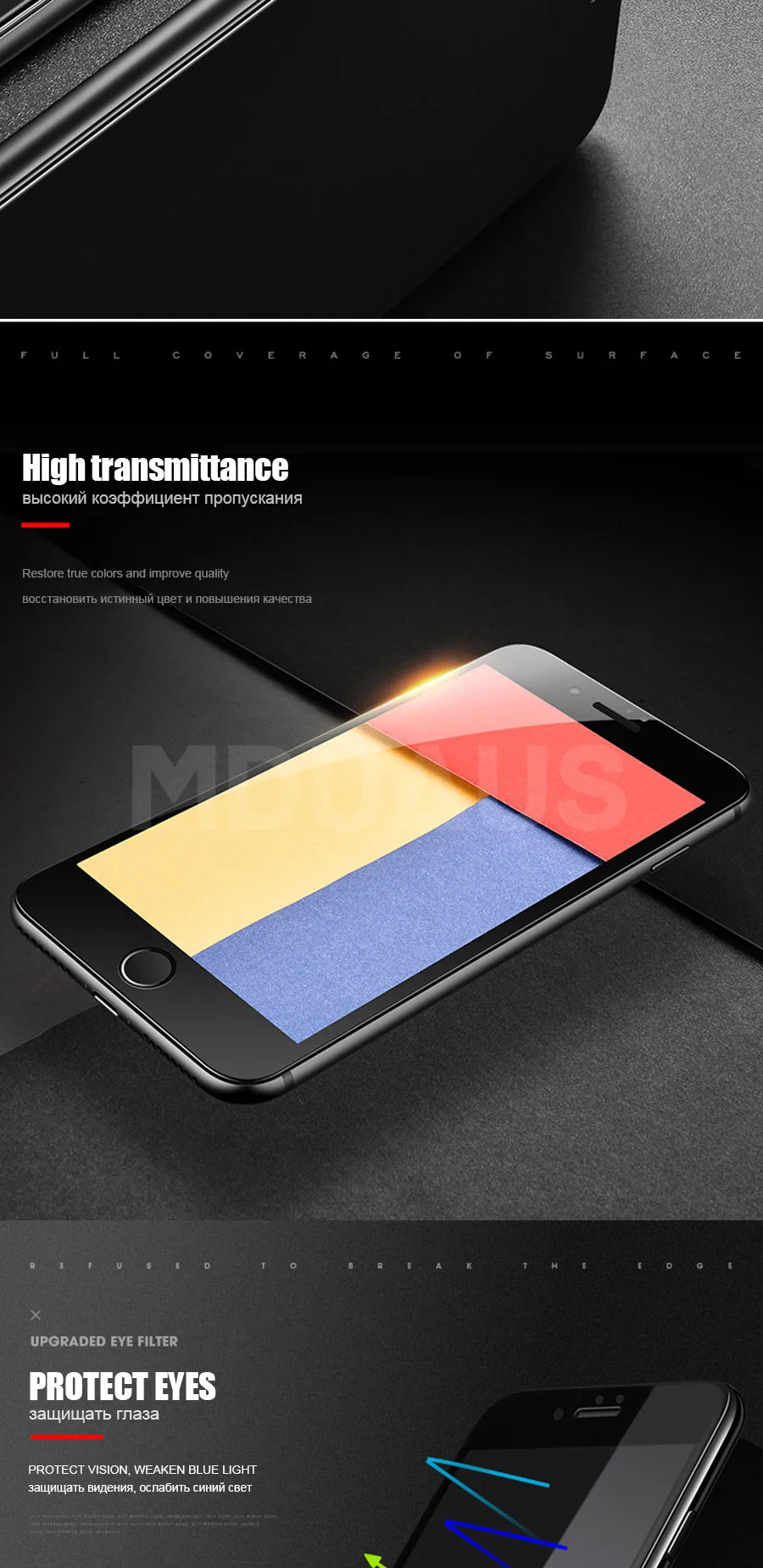 phone glass protector 999D Protective Glass on For iPhone 8 7 6 6S Plus XR X XS Glass Full Cover iPhone 11 12 Pro Max Screen Protector Tempered Glass mobile screen protector