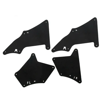 

Set of 4 Splash Shield for Toyota 4Runner Fender Liner Apron Splash Seal Flap Skirt Splash Guard