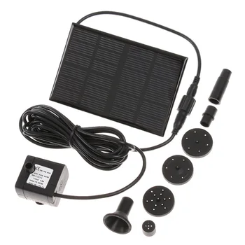 

6V 1.2W Brushless Pump Motor 160L/H 75CM Solar Powered Water Pump for pond pool Submersible Aquarium Fountain Garden Decoration