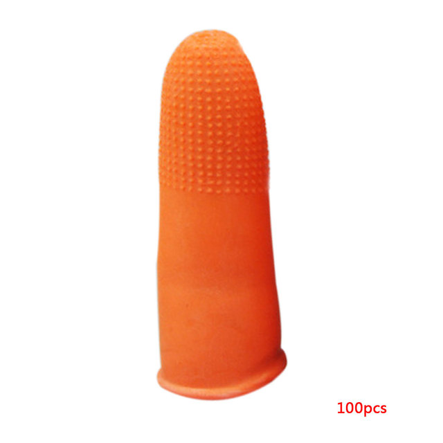 Disposable Latex Rubber Finger Cots Anti-static Fingertips Protector Gloves For Kitchen  Non-slip Fingertip Gloves