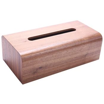 

Japanese-Style Wooden Tissue Box Household Paper Table Creative Desktop Storage Box Simple Fashion Living Room Tissue Box