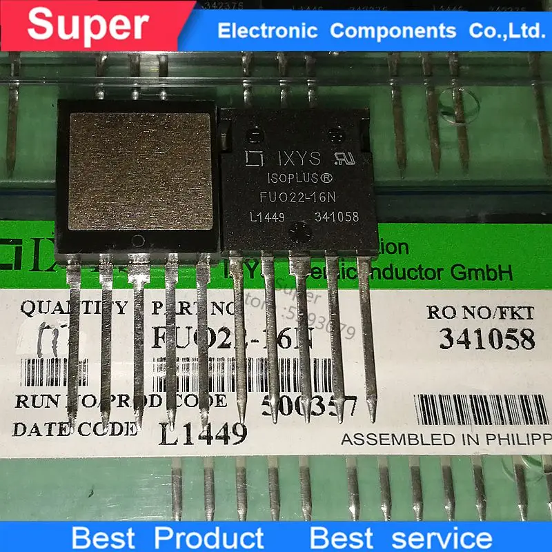 2 unids/lote FUO22-16N TO-3P транзистор nuevo 1600V30A тип диода трехфазный