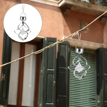 

1 Set Rotating Wind Chimes Lights Unique Durable Stylish Solar Light for Park