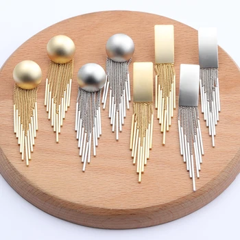 

Sanying M636 Personalized and stable quality copper metal diy tassel pendant jewelry making handmade diy earrings 4pcs/lot